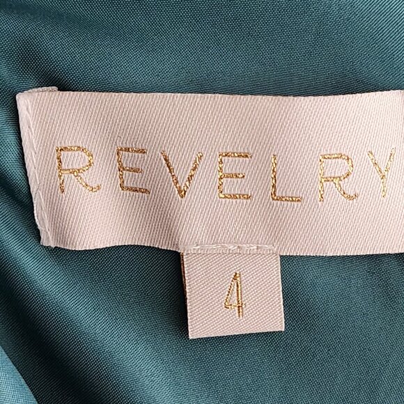 Revelry Emerald Green Flowy Pleated Chiffon Maxi Skirt - Picture 5 of 6